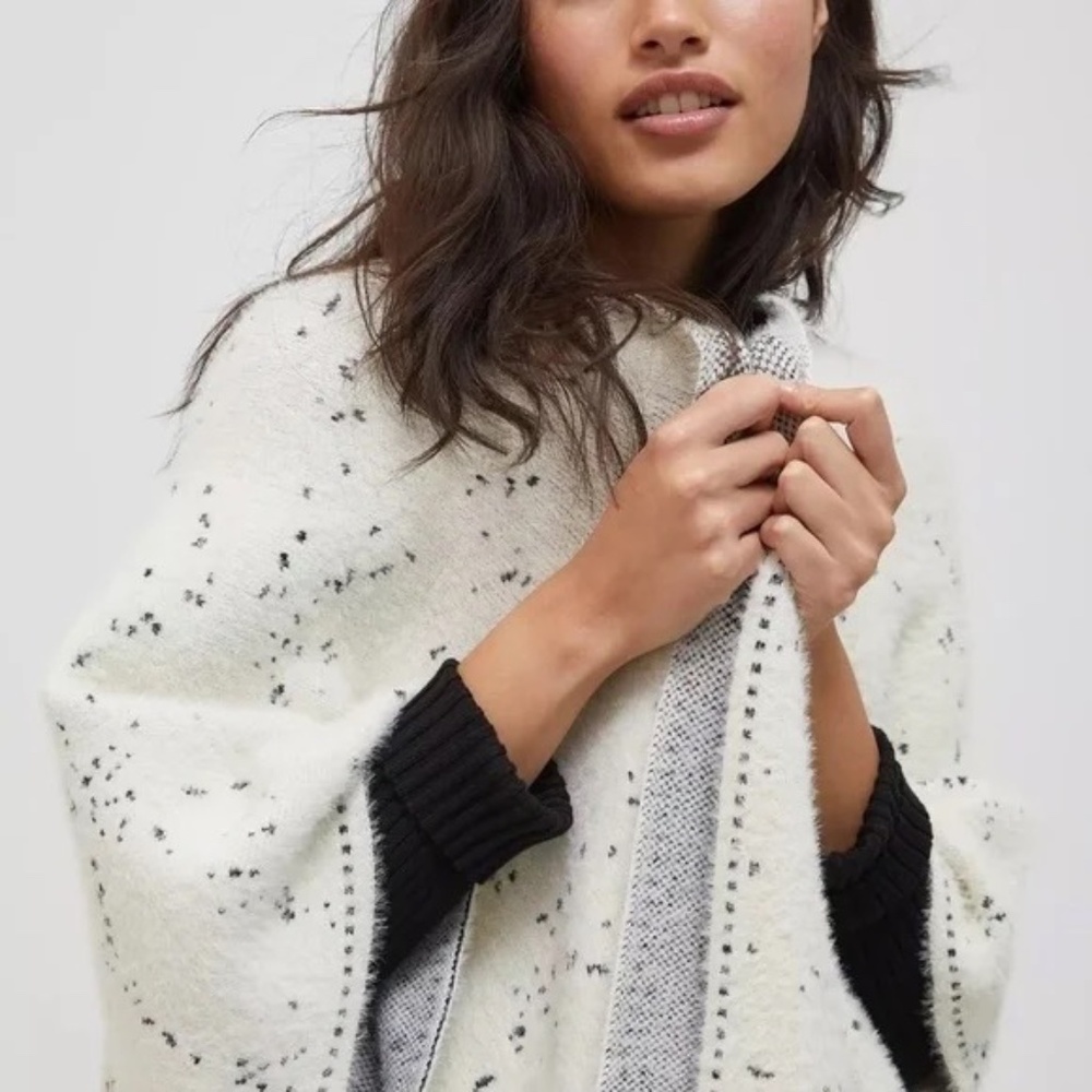 Anthropologie Speckled Eyelash Kimono, One Size